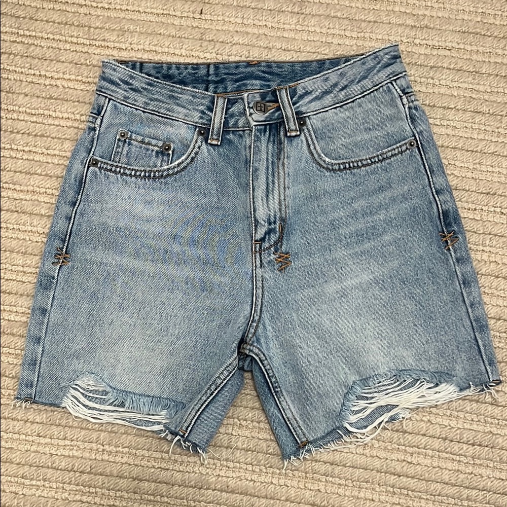 Ksubi distressed denim shorts